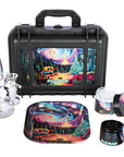 Pulsar Bent Neck Water Pipe Smoker's Hard Case Travel Set