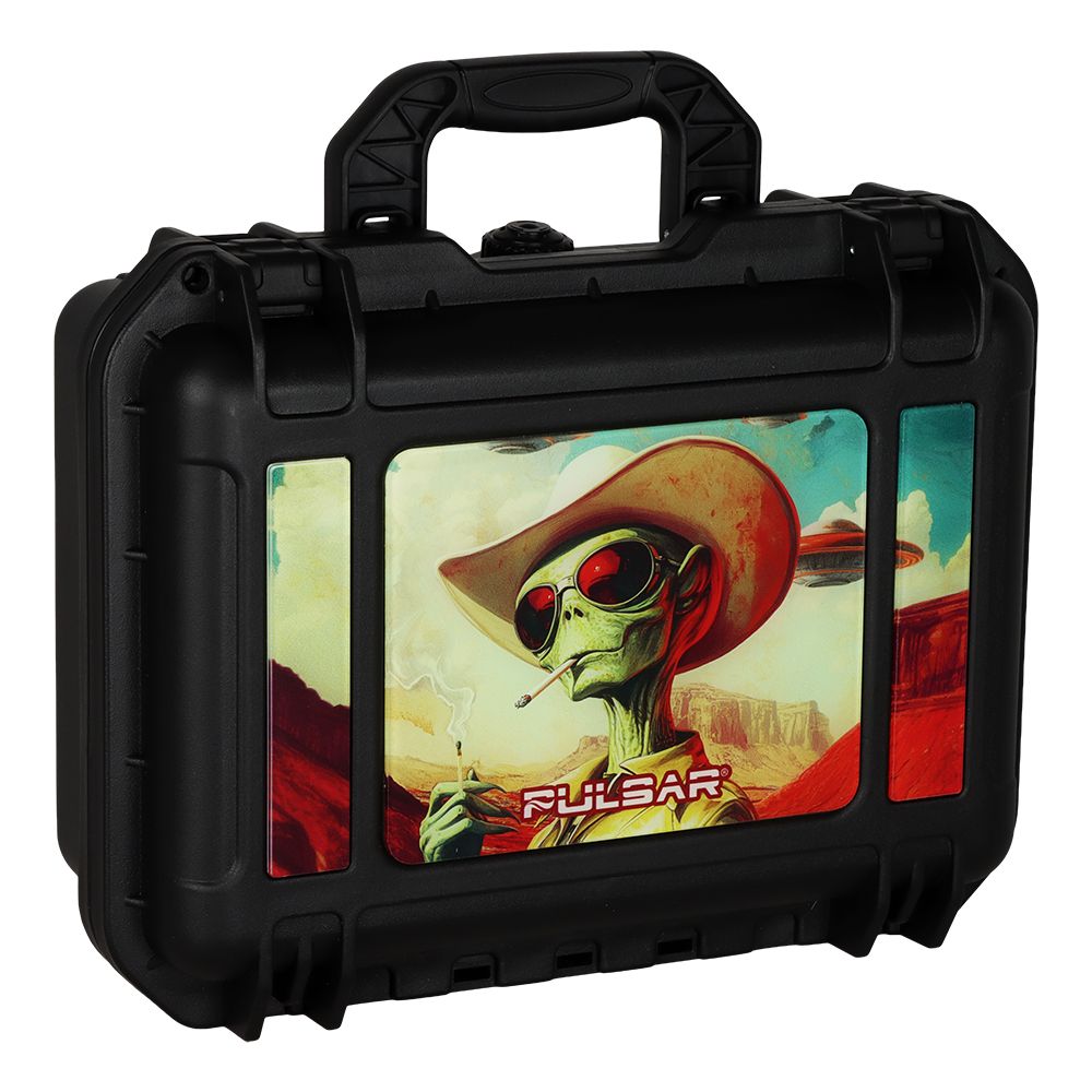 Pulsar Bent Neck Water Pipe Smoker's Hard Case Travel Set