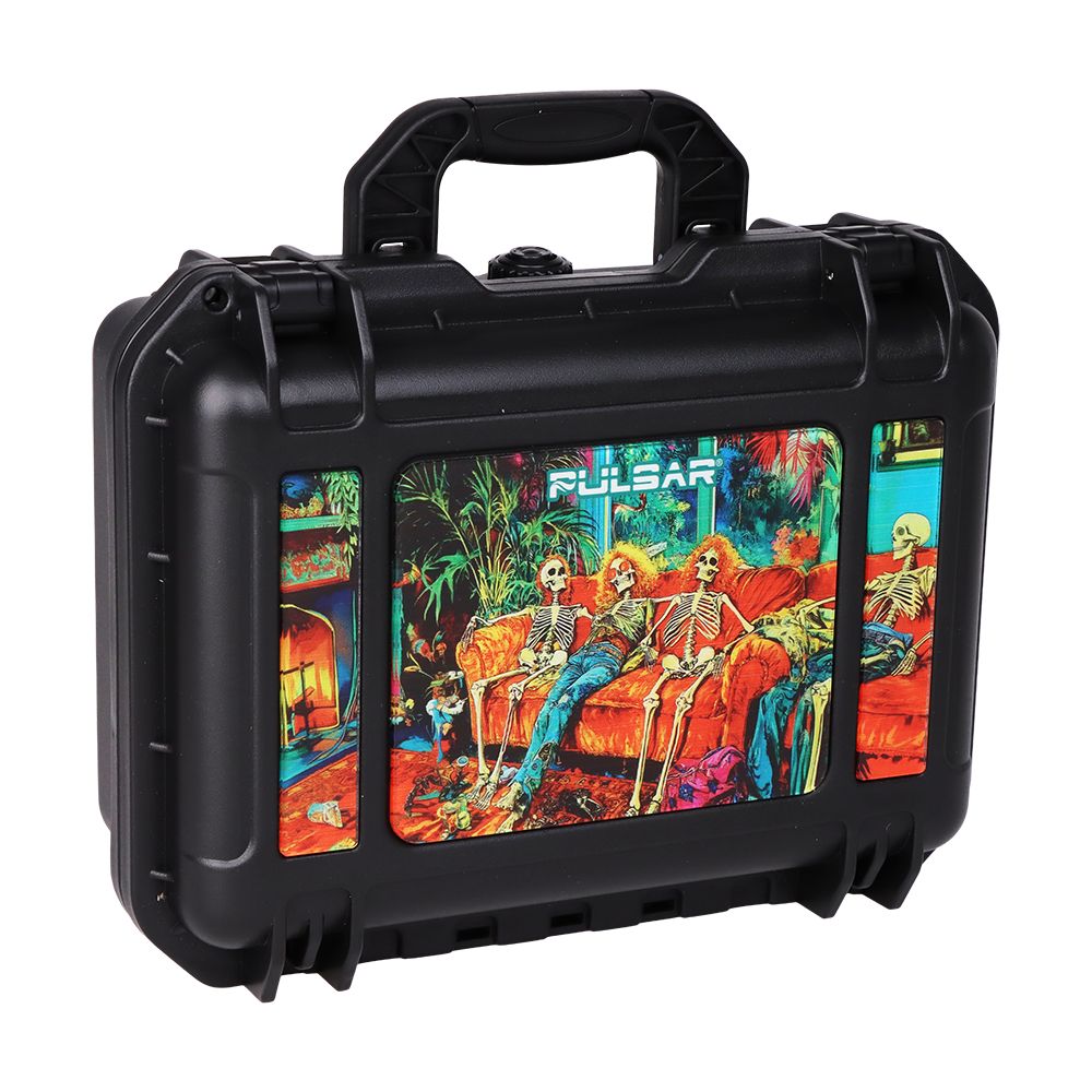 Pulsar Bent Neck Water Pipe Smoker's Hard Case Travel Set