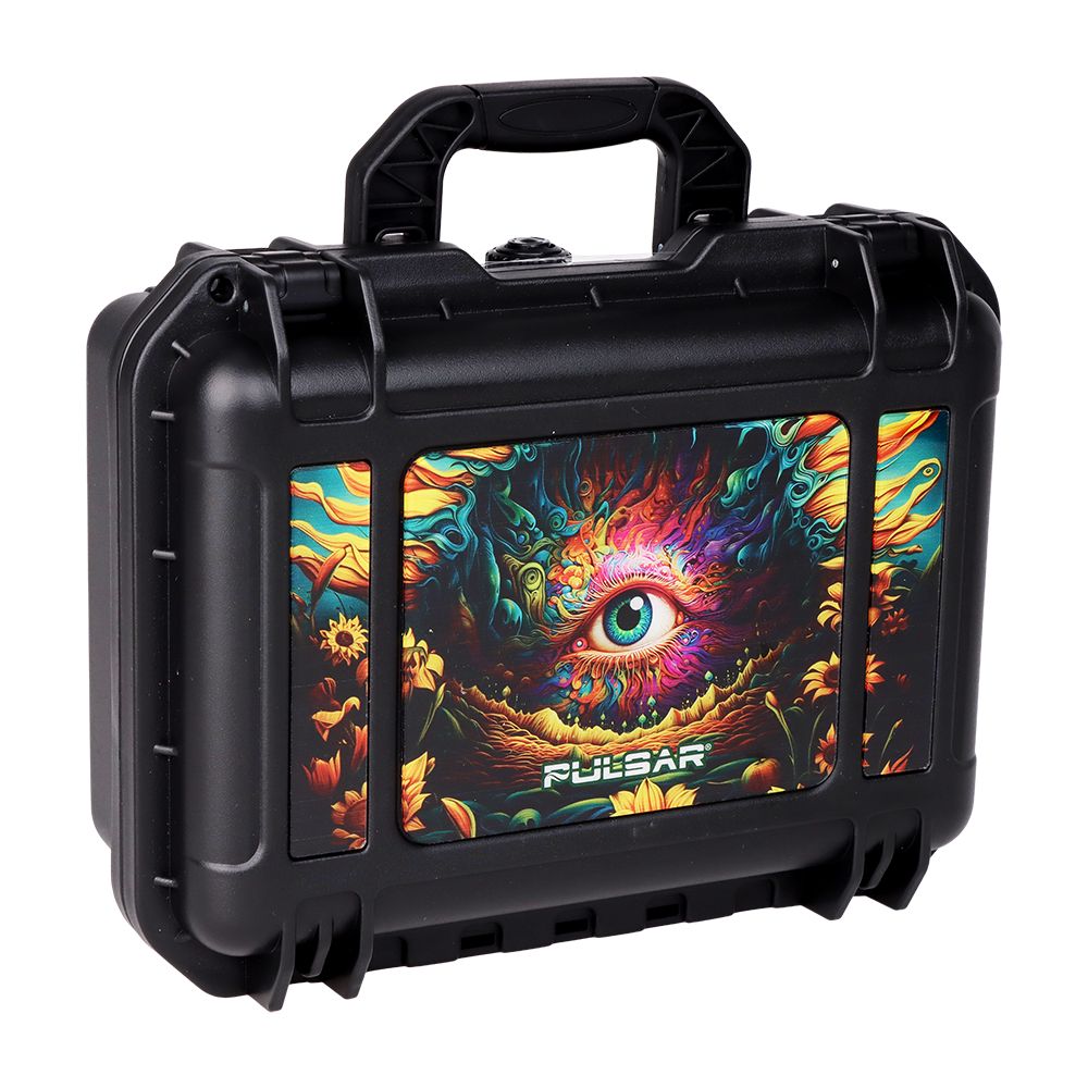 Pulsar Bent Neck Water Pipe Smoker's Hard Case Travel Set