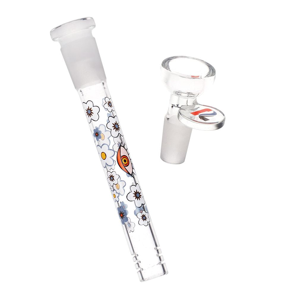 Pulsar Flower Vision Straight Tube Glass Water Pipe