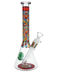 SeshGear Icon Blocks Pattern Beaker Glass Water Pipe