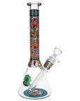 SeshGear Icon Blocks Pattern Beaker Glass Water Pipe