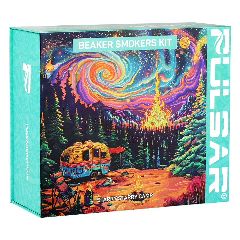 Pulsar Design Series Beaker Water Pipe Smoker&#39;s Kit