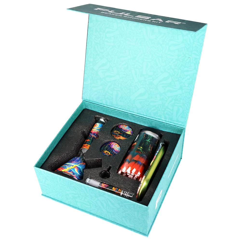 Pulsar Design Series Beaker Water Pipe Smoker&#39;s Kit