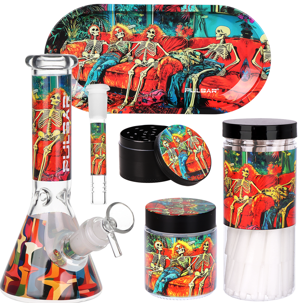 Pulsar Design Series Beaker Water Pipe Smoker&#39;s Kit