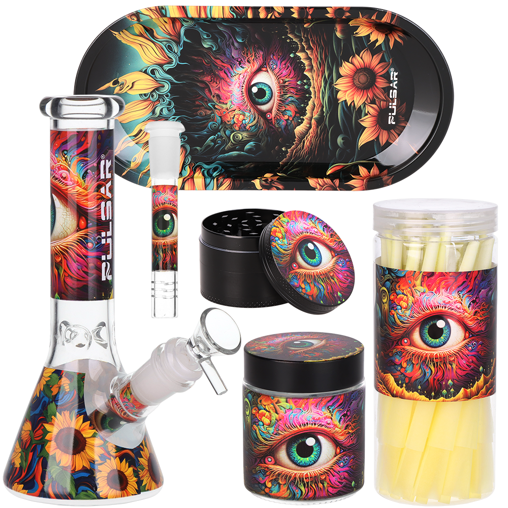Pulsar Design Series Beaker Water Pipe Smoker&#39;s Kit