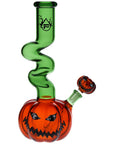 Pulsar Twisty And Wicked Jack-O-Lantern Glass Water Pipe