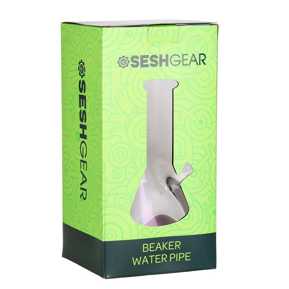 SeshGear Boxed Sparkle and Shine Beaker Glass Water Pipe