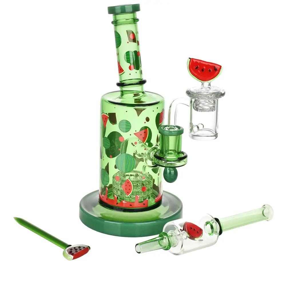 Watermelon Zkittles Glowing Dab Rig Kit - inhalco