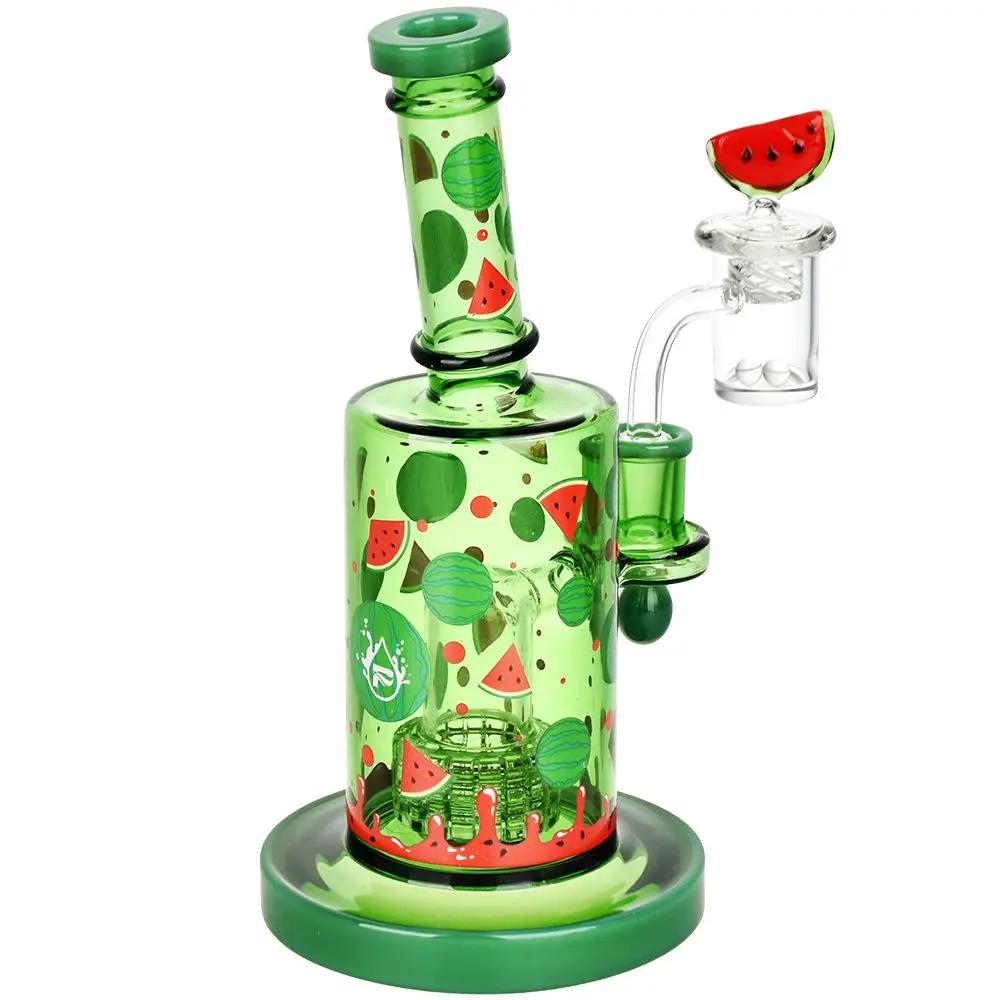 Watermelon Zkittles Glowing Dab Rig Kit - inhalco