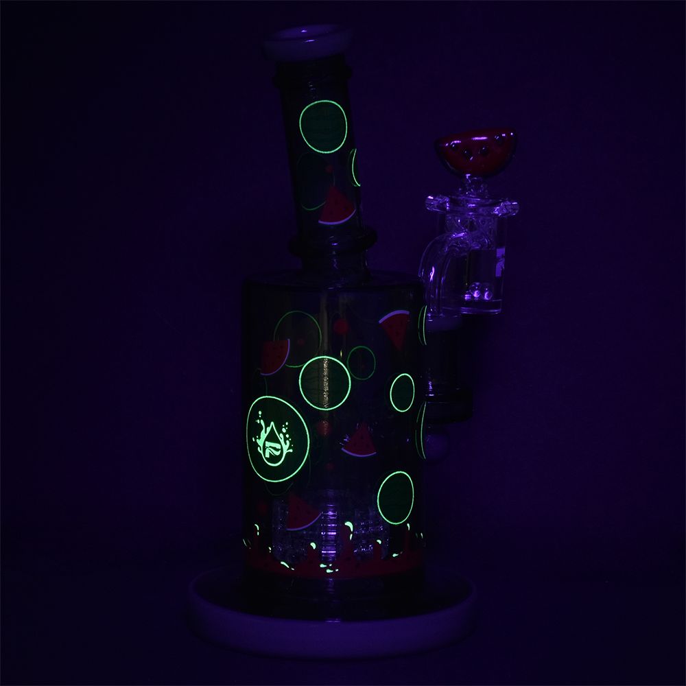 Watermelon Zkittles Glowing Dab Rig Kit - inhalco