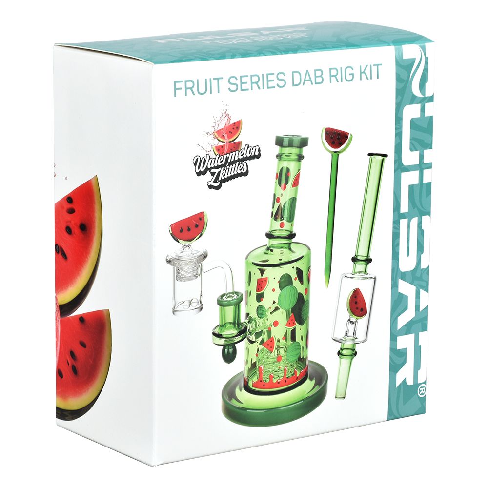 Watermelon Zkittles Glowing Dab Rig Kit - inhalco