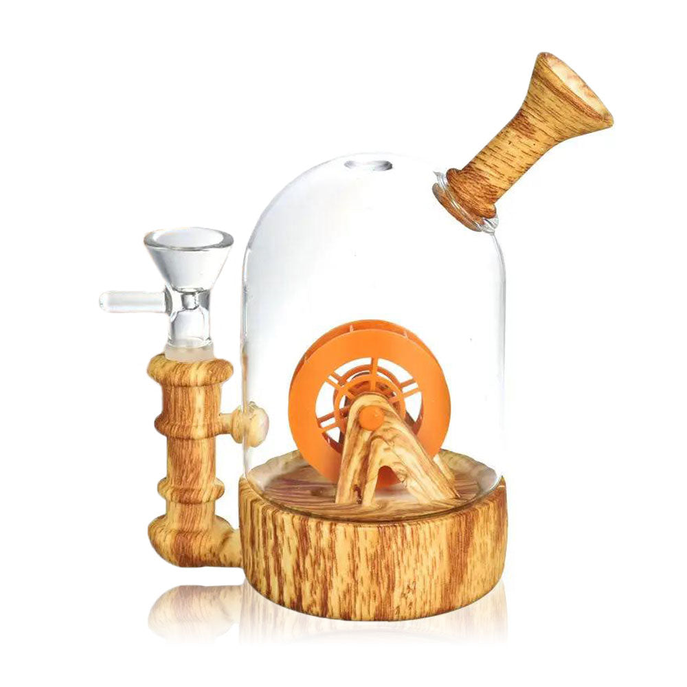 Waterwheel Bell Jar Water Pipe - inhalco