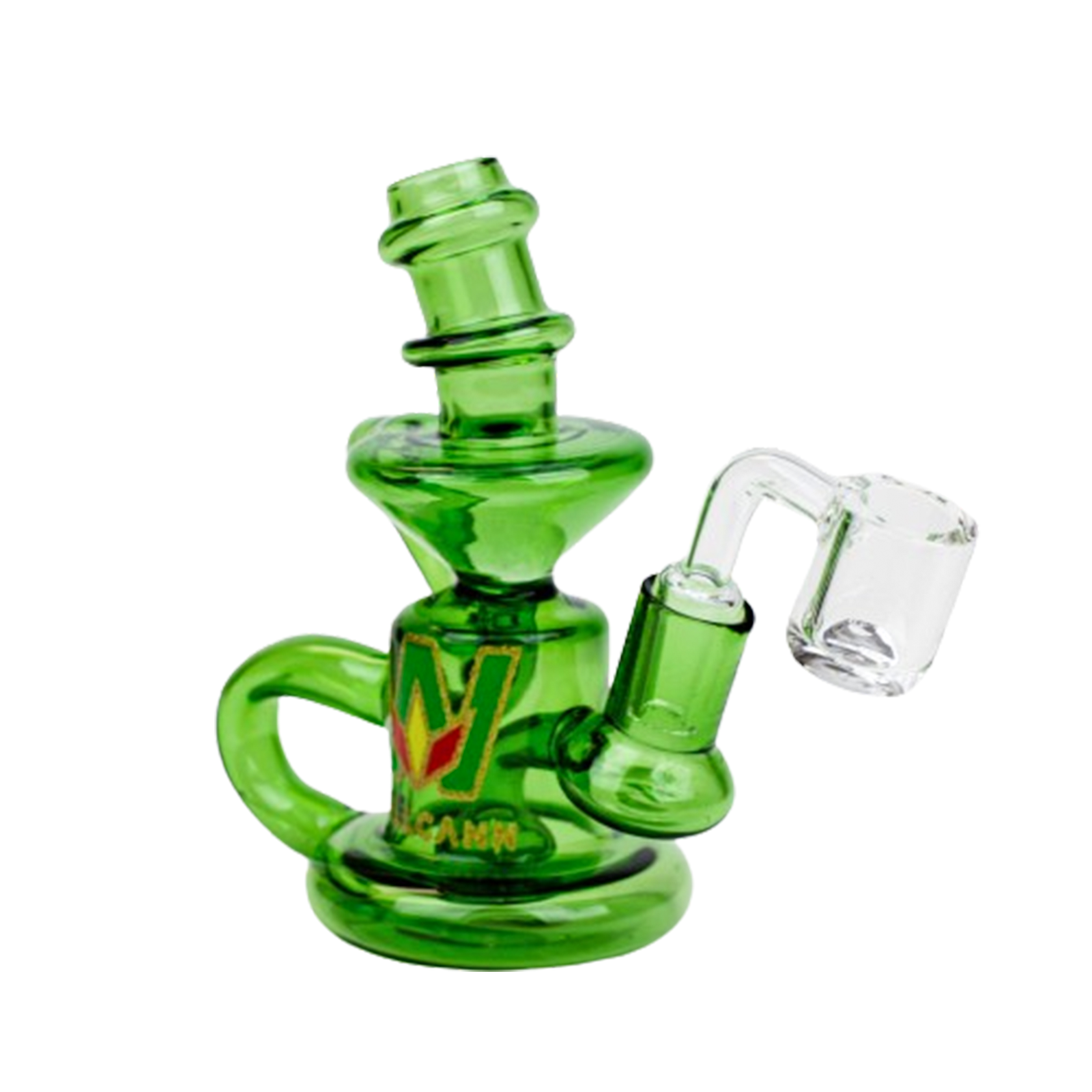 WellCann 6&quot; Double Loop Recycler Rig with Banger - INHALCO