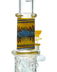 Wigwag Wall Perc Bong with Encased Opal