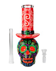 Wizard Skull Glow-in-the-Dark Bong 9"