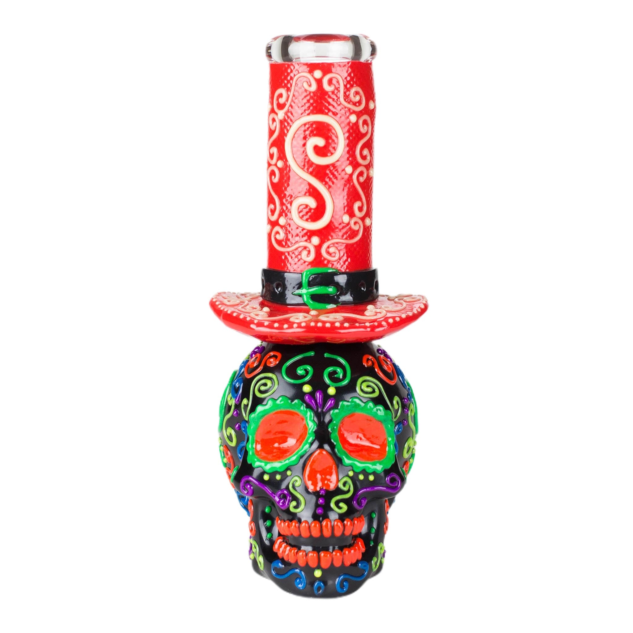 Wizard Skull Glow-in-the-Dark Bong 9&quot;