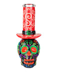 Wizard Skull Glow-in-the-Dark Bong 9"