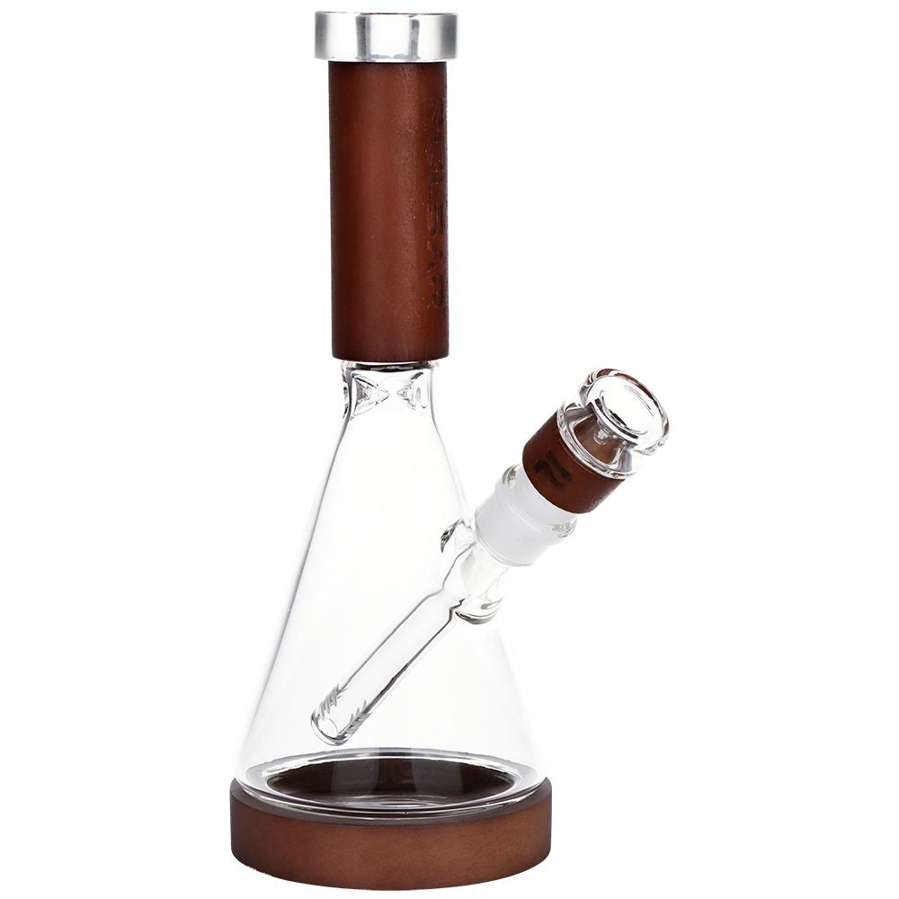 Wood on Glass Beaker Bong 10.75"