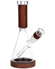 Wood on Glass Beaker Bong 10.75"