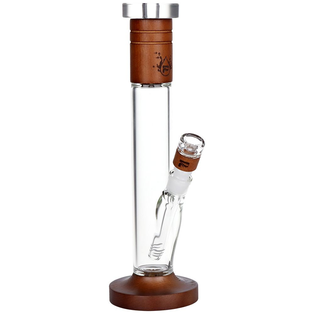 Wood on Glass Tube Water Bong 14.25"