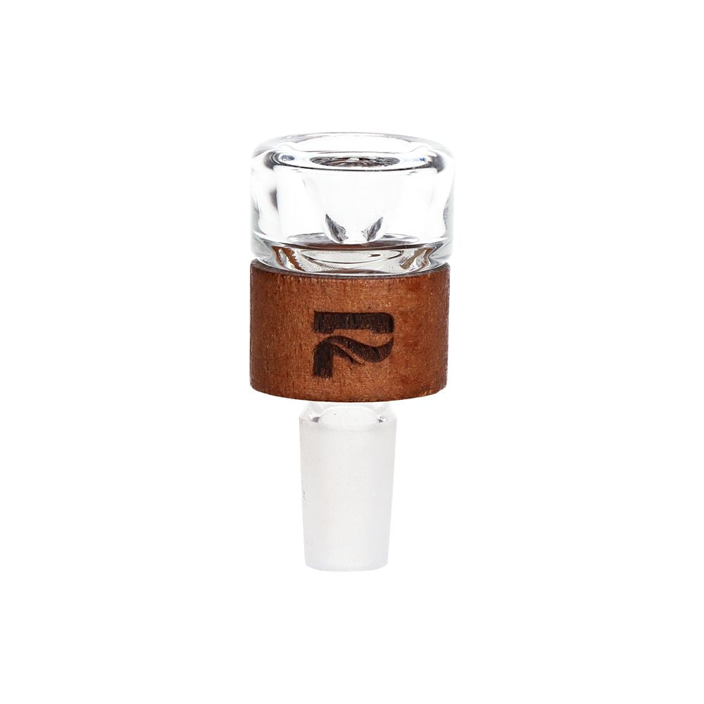 Wood on Glass Tube Water Bong 14.25"