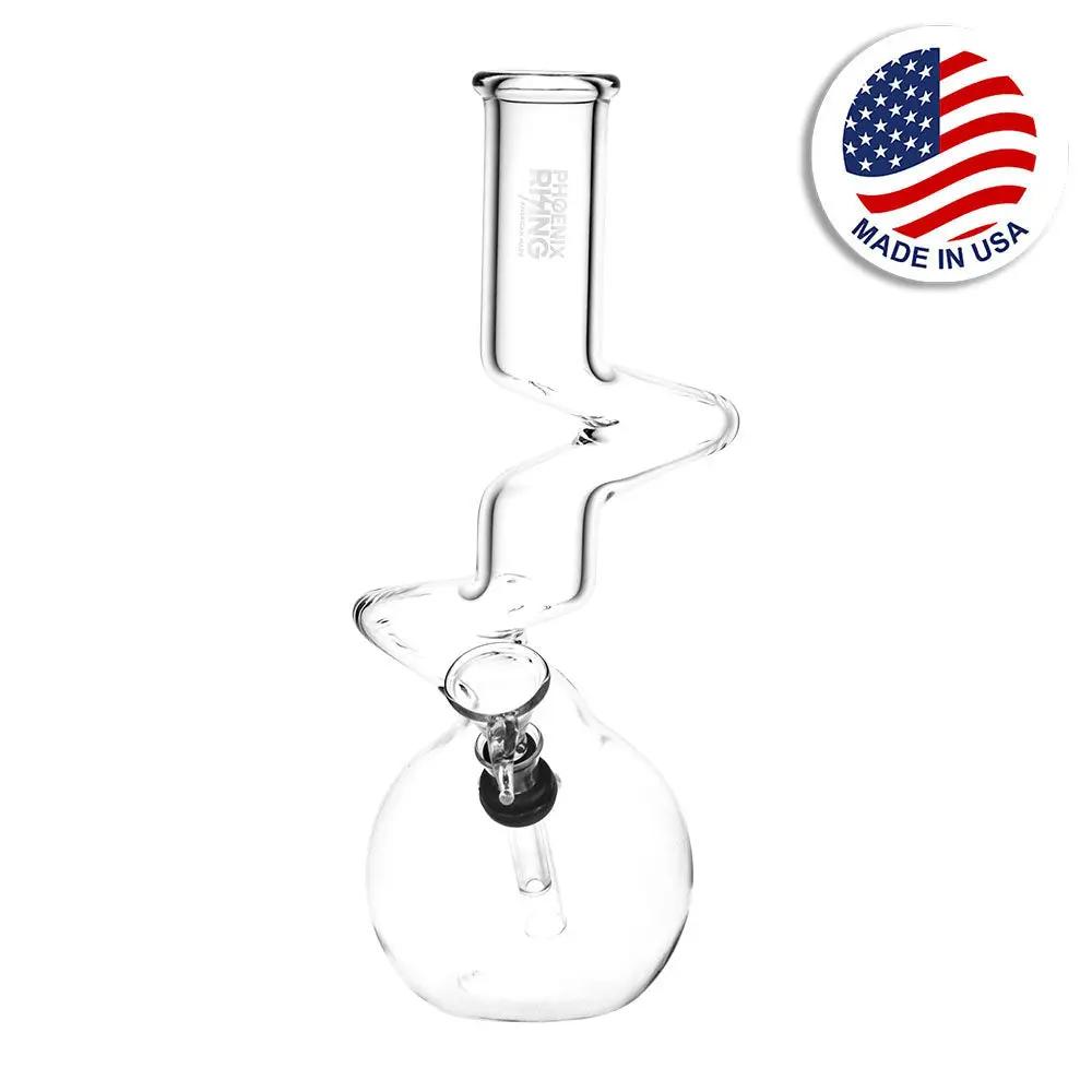 Zig Zag Bubble Base Bong 9.5"