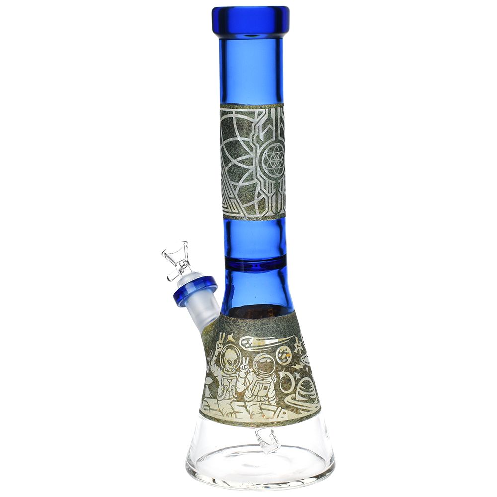 Alien Cosmos Etched Beaker Bong