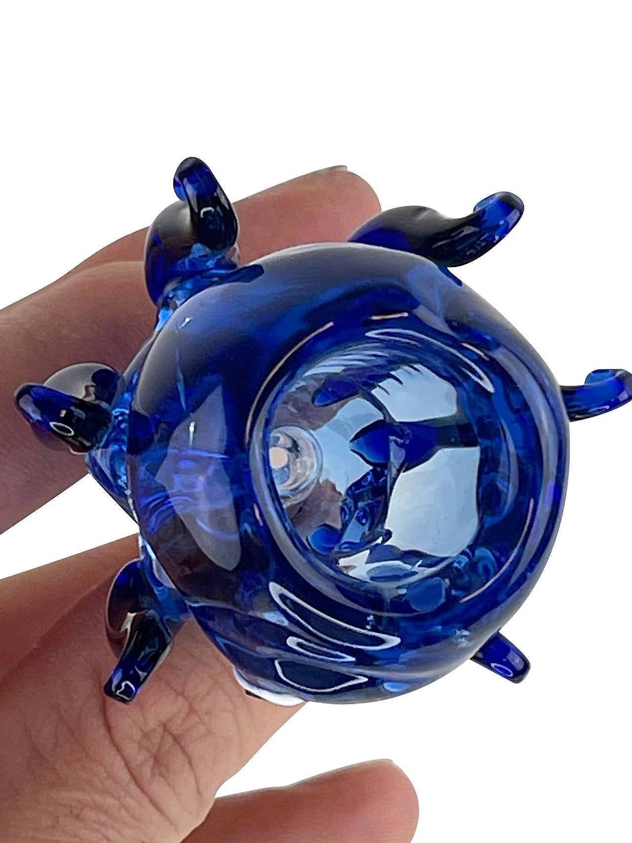 Blue Octopus Glass Bong Bowl