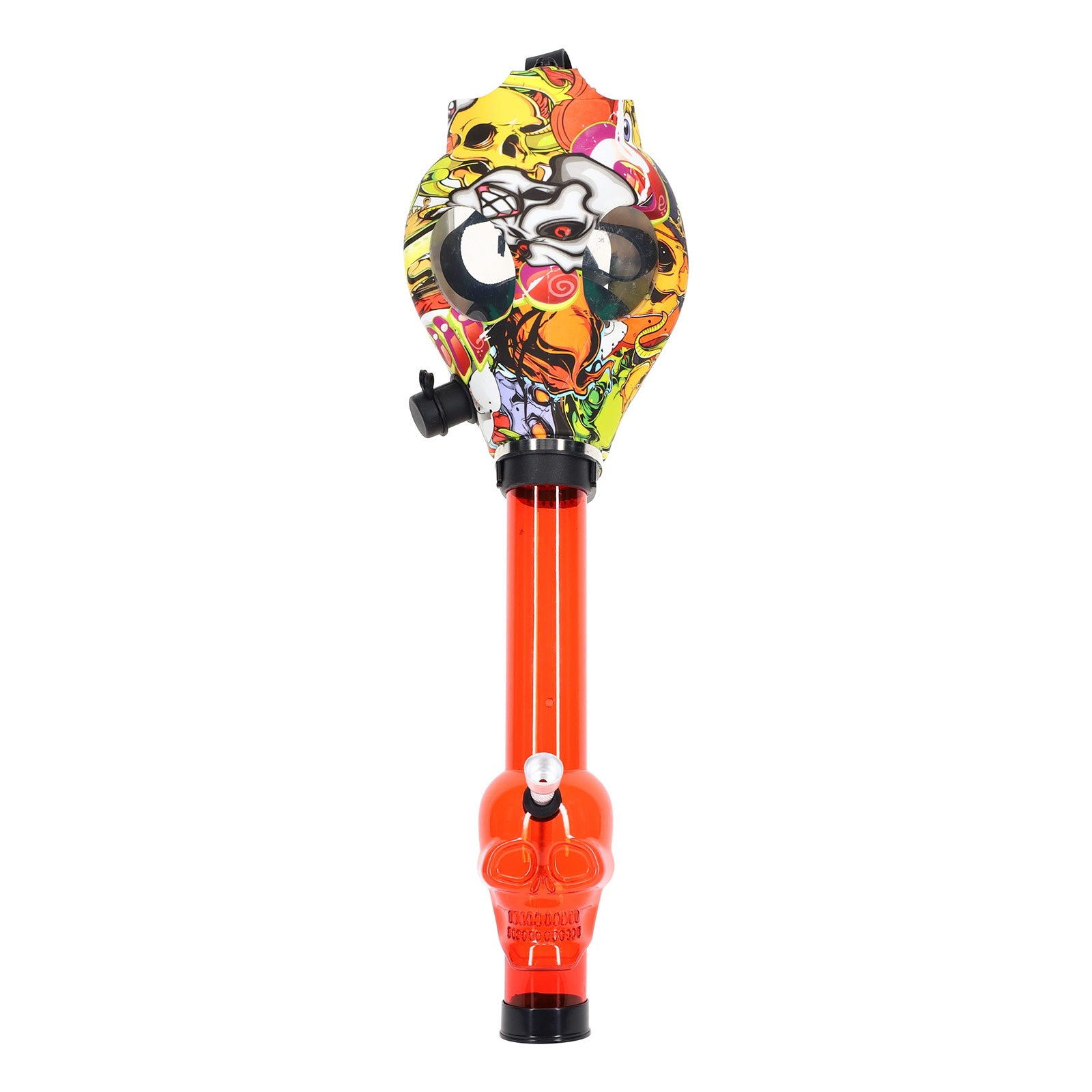 Alien Skull Acrylic Gas Mask Bong - inhalco