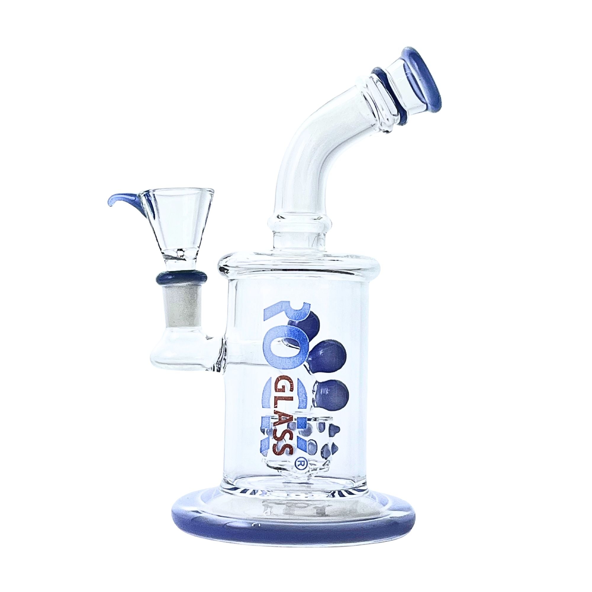 alpine swiss perc bong in blue color