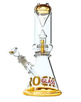 Ascension Beaker Bong with Inverted Cone Perc, close-up of percolator