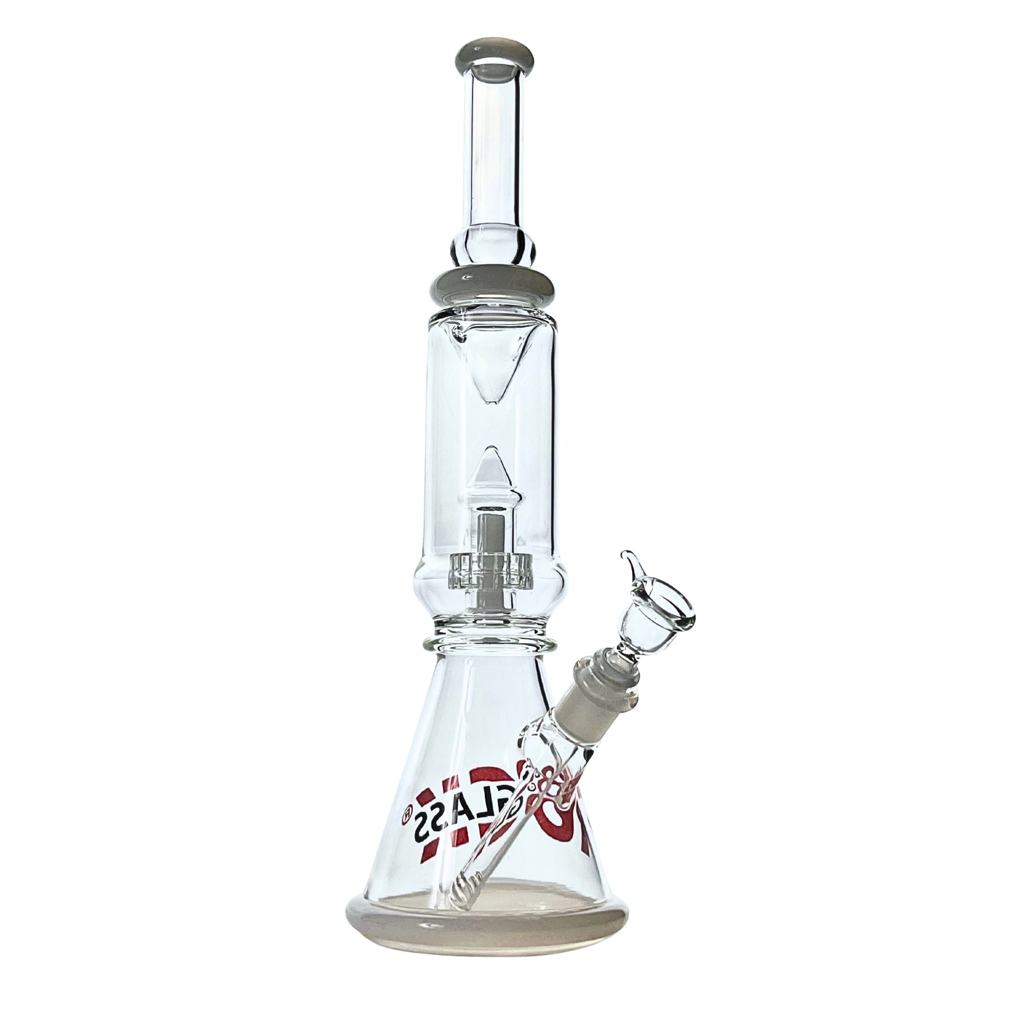 Ascension Beaker Bong with Inverted Cone Perc smoke color