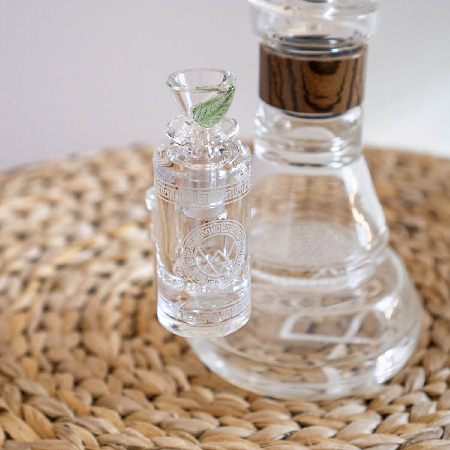 Athos Ratchet Perc Ash Catcher in use – clean hits and enhanced filtration for VITAE bongs