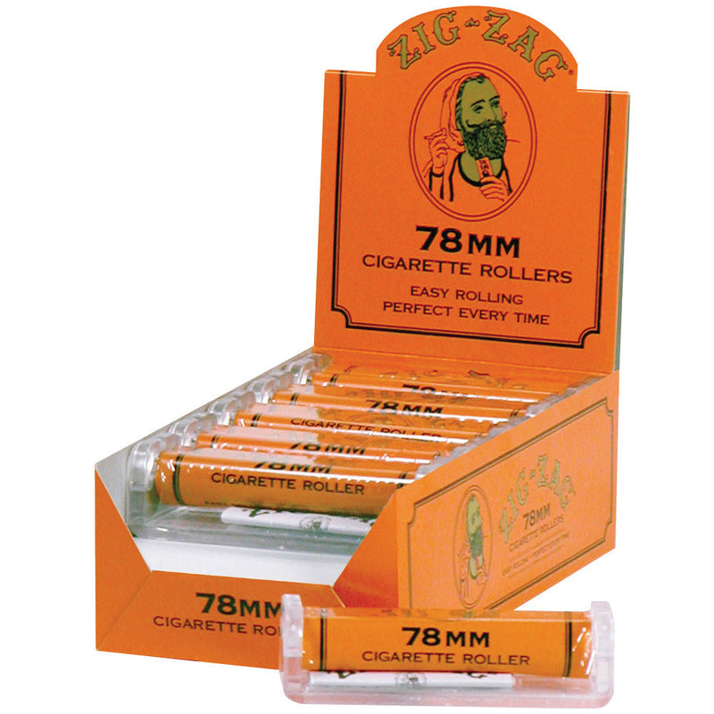12pc Display Zig-Zag Cigarette Roller - 78mm