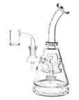 Bent Neck Pyramid Rig Slitted Disc Percolator