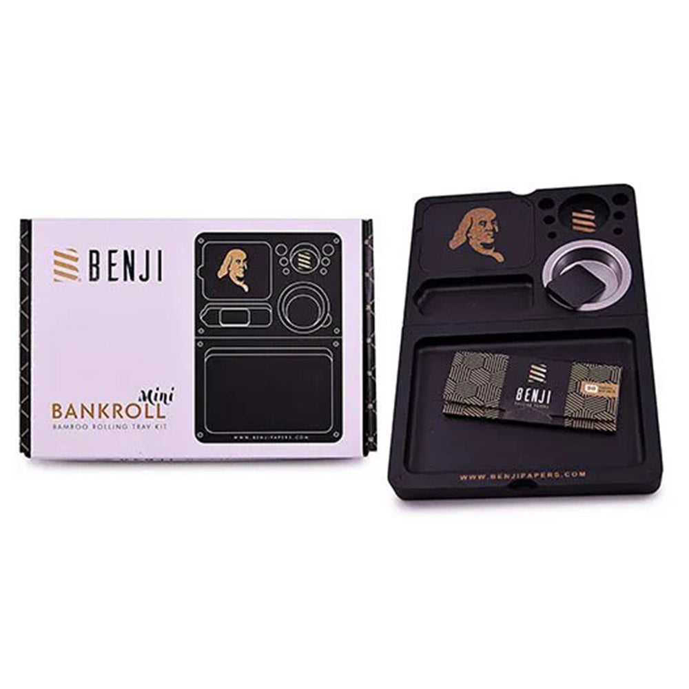 Bankroll Mini Bamboo Rolling Tray Kit