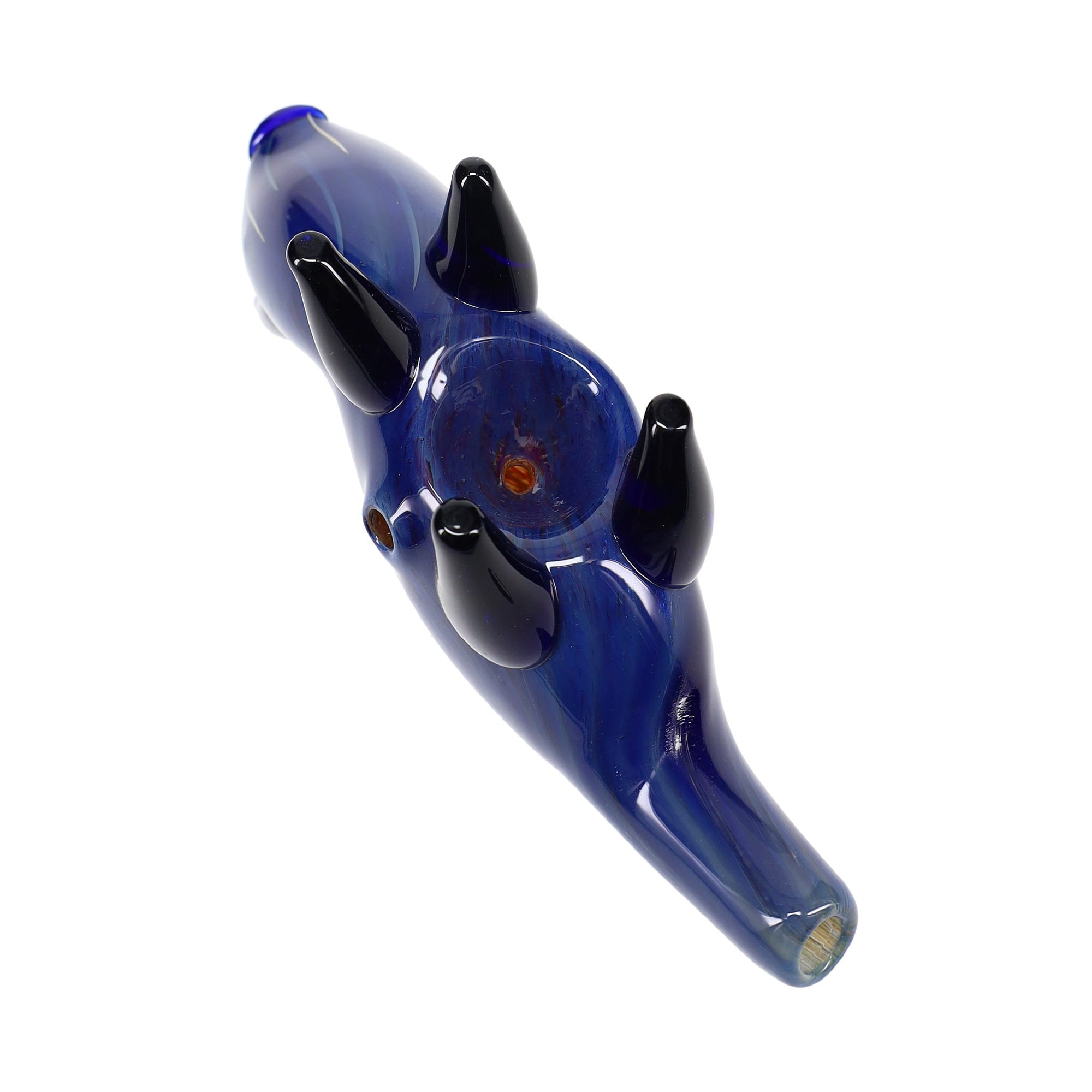 Barnyard Buddy Silver Fumed Pig Hand Pipe