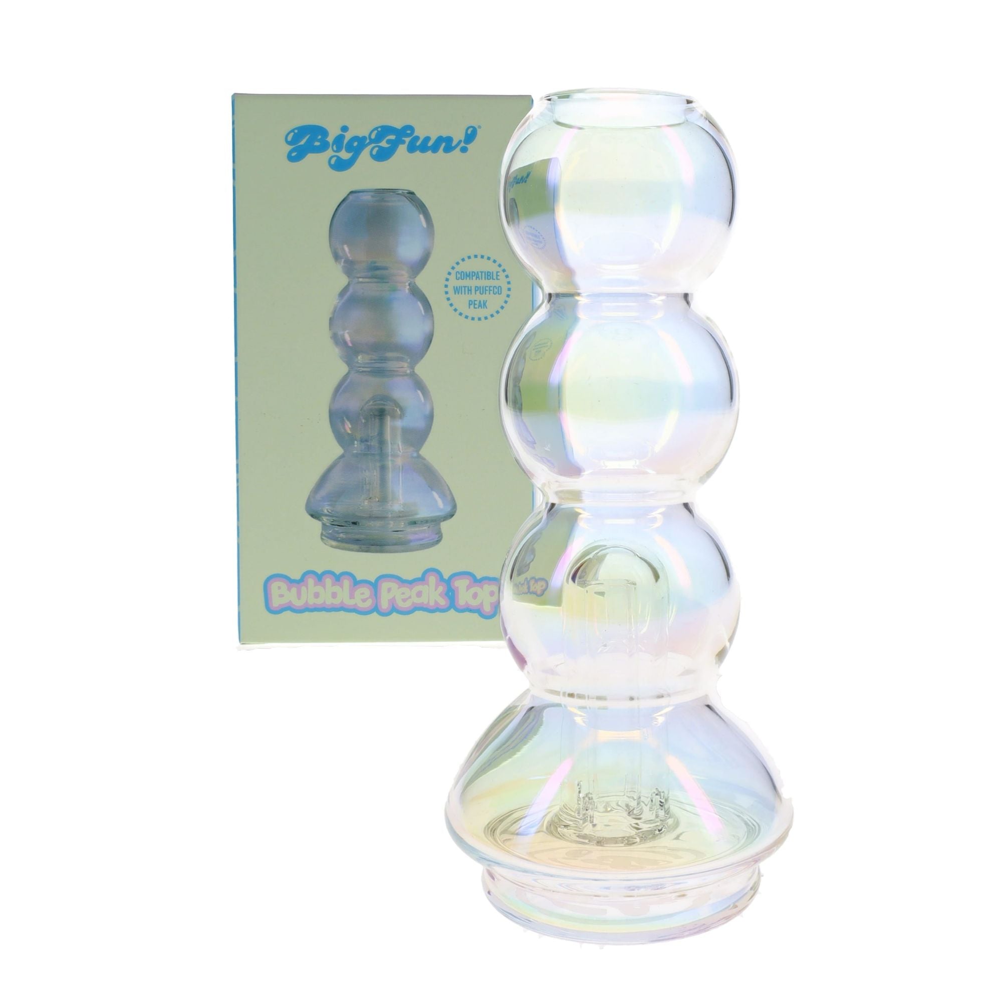 BigFun Iridescent Bubble Puffco Peak Top Package