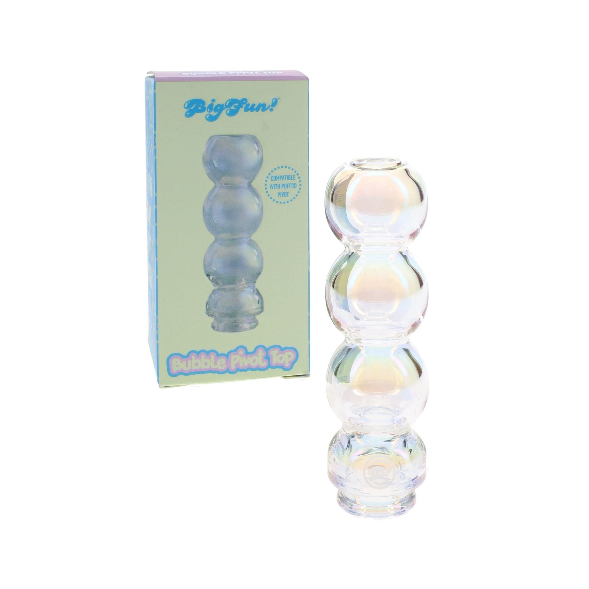 BigFun Iridescent Bubble Puffco Pivot Top