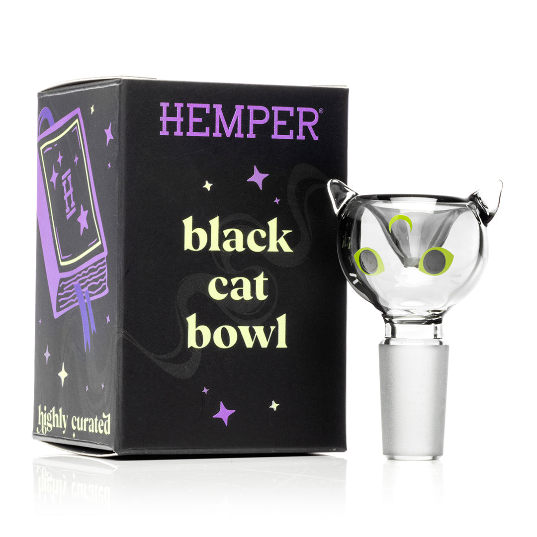 Black Cat 14mm glass bowl with packaging