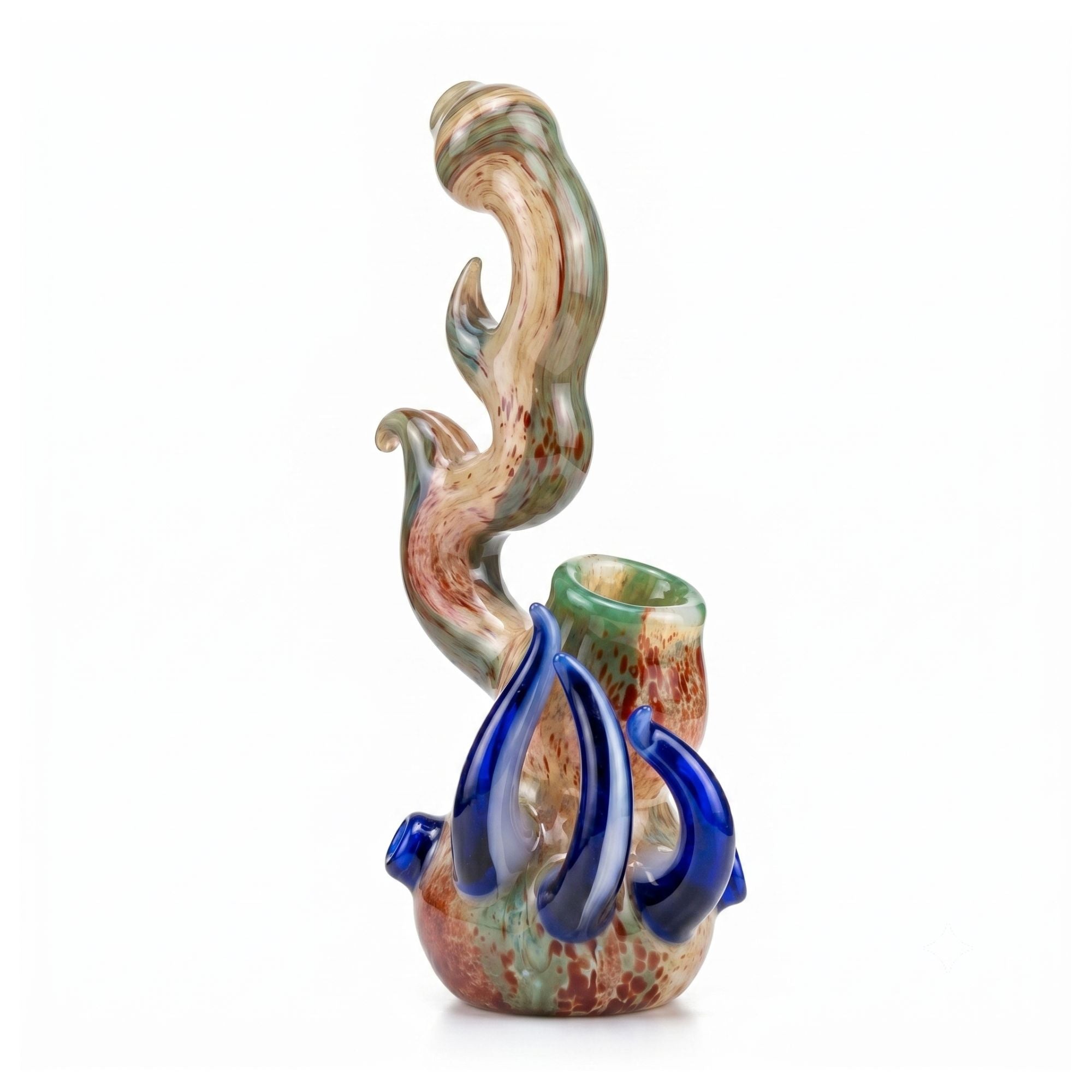 Bloodshot Beast 9″ Glass Sherlock Bubbler