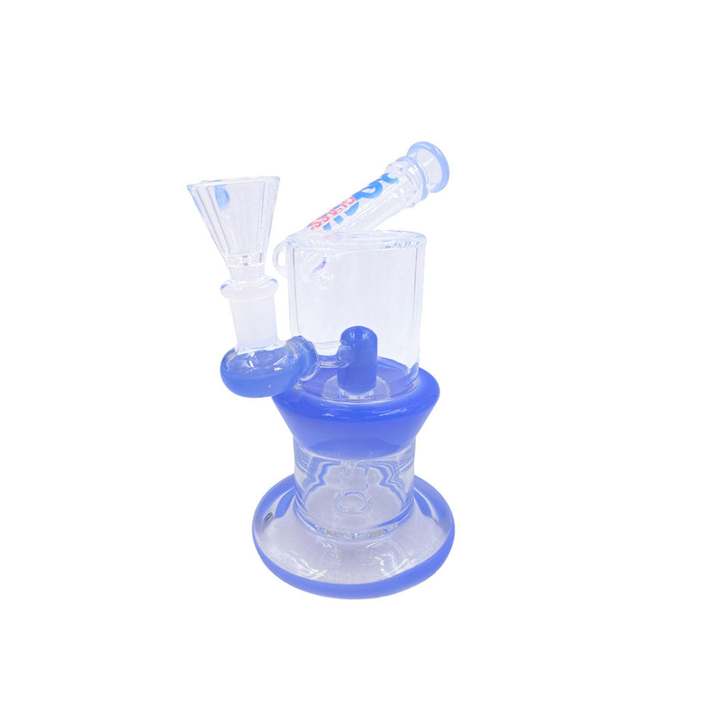 Back view of Blush Chamber Bubble Base Mini Bong