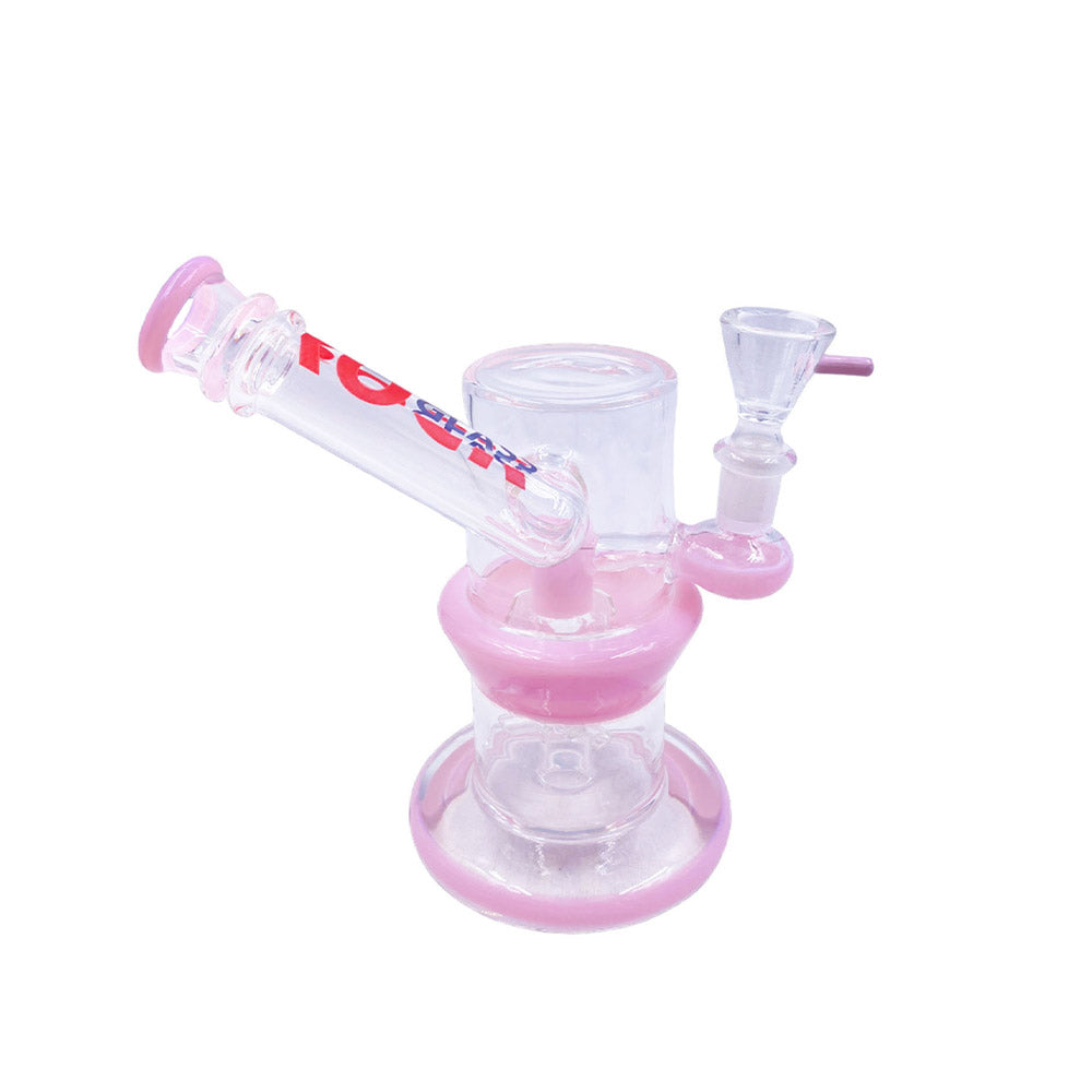 Blush Chamber Bubble Base Mini Bong in pink color