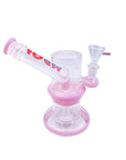 Blush Chamber Bubble Base Mini Bong in pink color