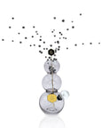 Bubbles Triple Chamber Vase Bong in Grey Color