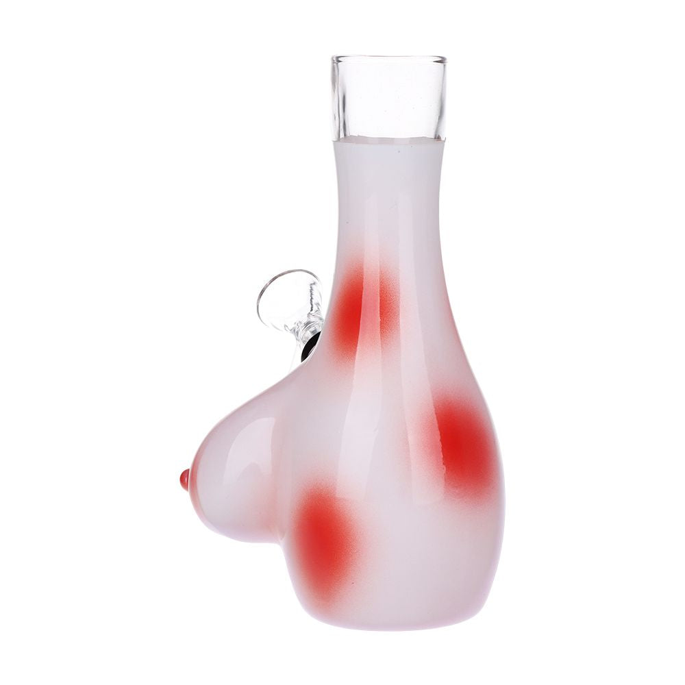 Side view of Buxom Bosom Glass Bong