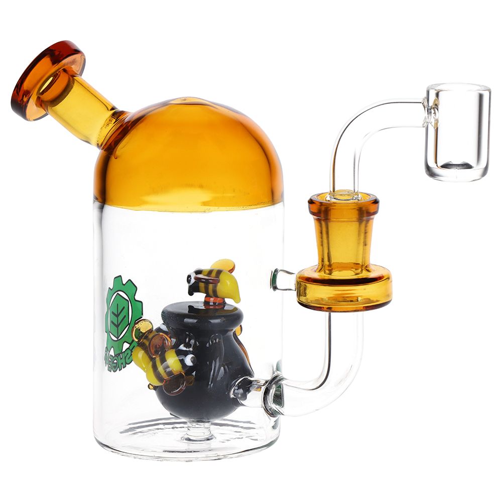 Back view of Buzzin' Around the Honey Pot dab rig