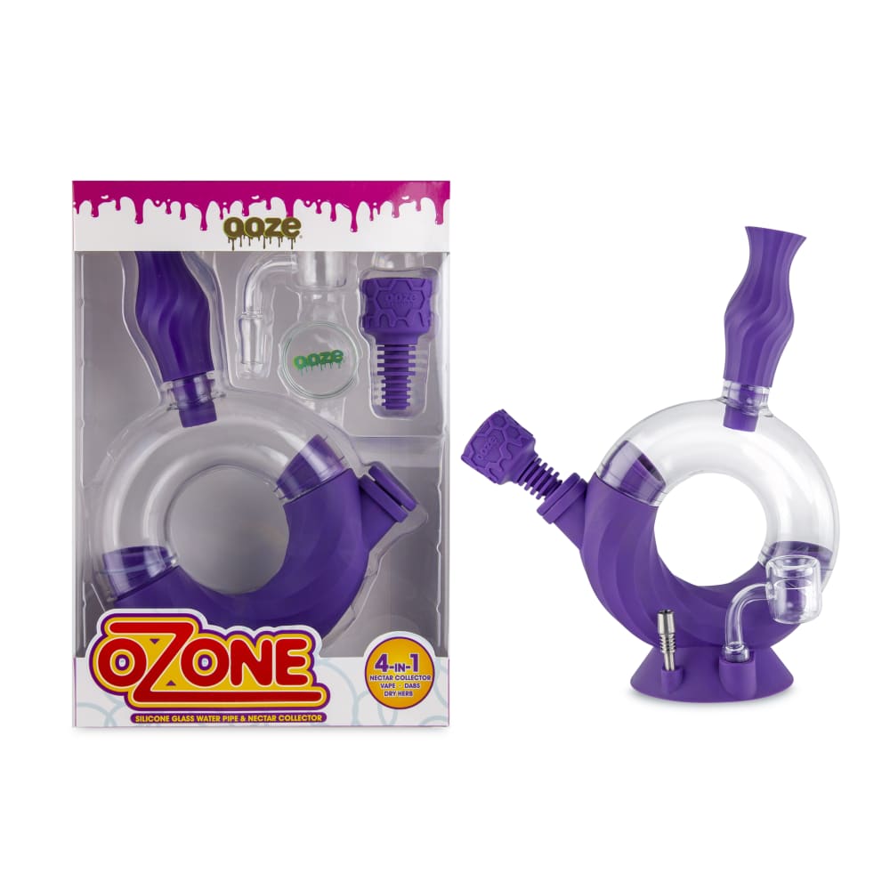 Ooze Ozone Silicone Water Pipe and Dab Straw